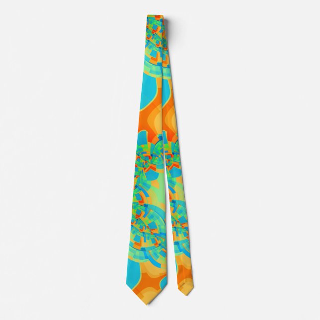 fresh shapes  - abstract pattern   tie (Front)