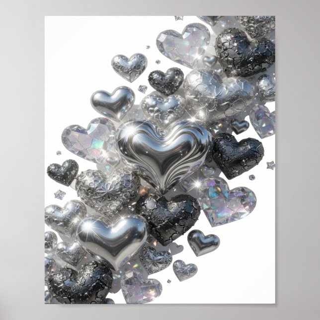 Fresh Silver HEARTS OF GLITTER Poster (Front)