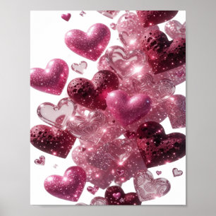 Fresh Silver HEARTS OF LOVE Poster