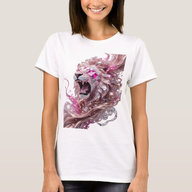 Fresh Silver LION KING Statement Design T-Shirt (Front)
