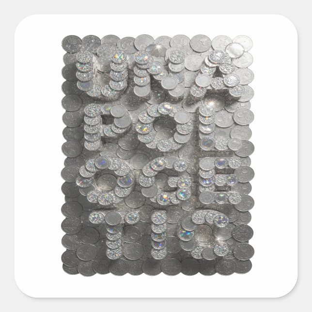 Fresh Silver UNFORGETTABLE Sticker Art (Front)