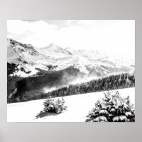 Fresh Snow Dust // Black and White