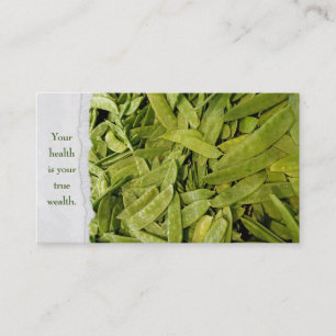 fresh snow peas business card