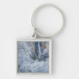 Fresh snowfall in the trees below Bridalveil Key Ring