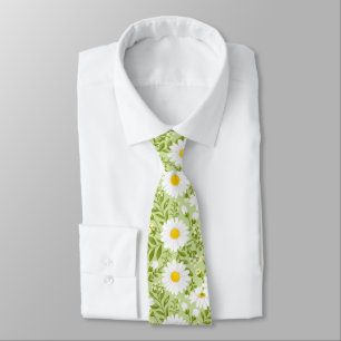 Fresh Spring Daisy Vector Art Tie