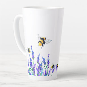 Fresh Spring Flowers and Bees Flying Mug