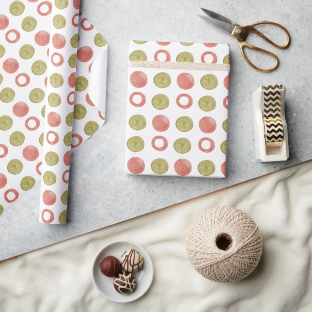 Fresh Spring Pattern Watercolor Hand-painted Wrapping Paper (Crafts)