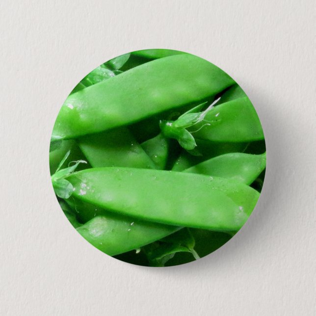 Fresh Spring Peas 6 Cm Round Badge (Front)