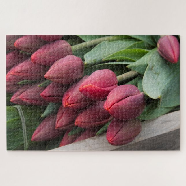 Fresh Spring Tulips Jigsaw Puzzle (Horizontal)