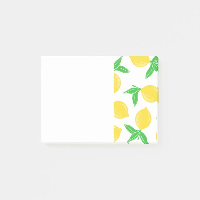 Fresh Squeezed Lemon Sticky Note Pad (Front)