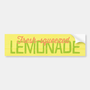 Fresh Squeezed Lemonade Bumper Sticker