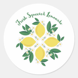 Fresh Squeezed Lemonade Classic Round Sticker