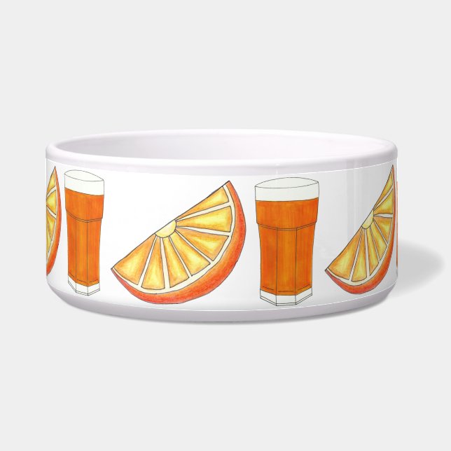 Fresh Squeezed OJ Orange Juice Citrus Fruit Slice (Front)
