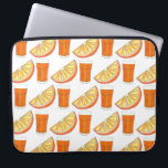 Fresh Squeezed OJ Orange Juice Citrus Fruit Slice Laptop Sleeve<br><div class="desc">Design features an original marker illustration of a wedge of orange citrus fruit and a glass of fresh-squeezed Florida orange juice. This orange illustration is also available on other products. Coordinating citrus fruit illustrations are also available. Don't see what you're looking for? Need help with customisation? Click "contact this designer"...</div>