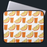Fresh Squeezed OJ Orange Juice Citrus Fruit Slice Laptop Sleeve<br><div class="desc">Design features an original marker illustration of a wedge of orange citrus fruit and a glass of fresh-squeezed Florida orange juice. This orange illustration is also available on other products. Coordinating citrus fruit illustrations are also available. Don't see what you're looking for? Need help with customisation? Click "contact this designer"...</div>