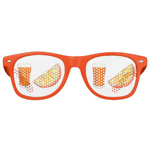 Fresh Squeezed OJ Orange Juice Citrus Fruit Slice Retro Sunglasses