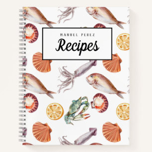Fresh Squid & Seafood Customisable Recipe Book