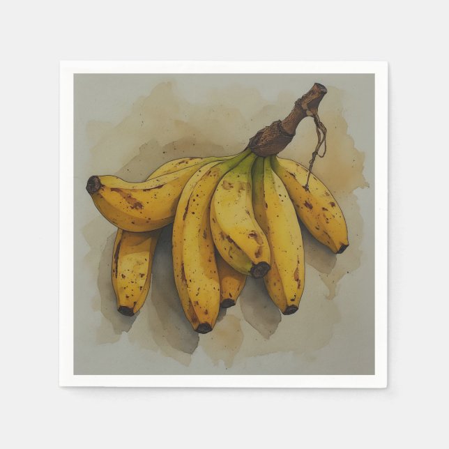 Fresh Stack of Bananas Napkin (Front)