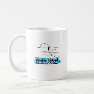 Fresh start begings today coffee mug