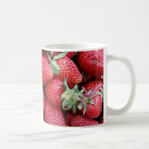 fresh strawberries coffee mug