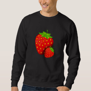 Fresh Strawberries Fruit Vegetarian Vegan Fruits Sweatshirt