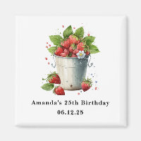 Fresh Strawberries in a Bucket Birthday