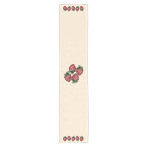 Fresh Strawberries Summer Fruit Inspiration Short Table Runner