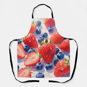 Fresh Strawberry Blueberry Burst Apron