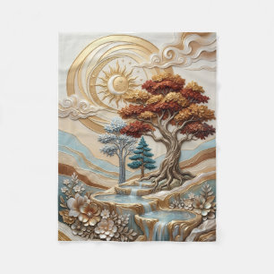 Fresh Strawberry Bowl, fleece blanket, still life Blanket