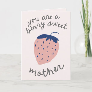 Fresh Strawberry for a Berry Sweet mother Thank You Card