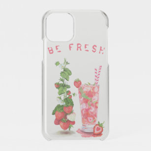 Fresh Strawberry Juice Cool Drink - Summer Fruits  iPhone 11 Pro Case