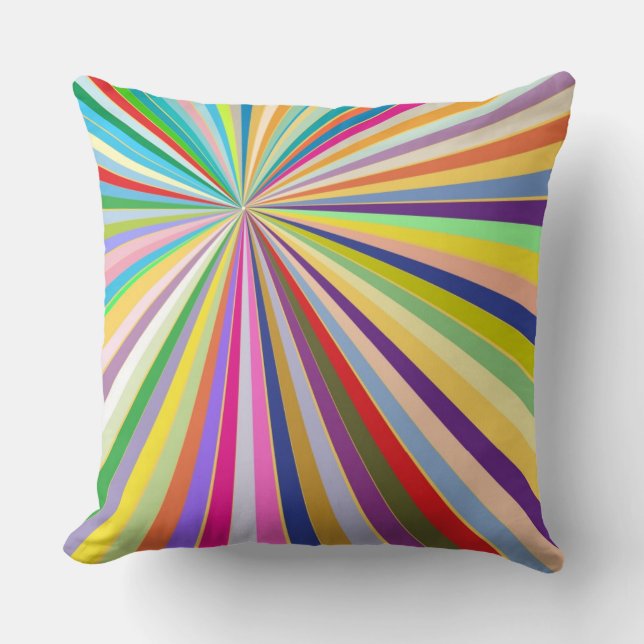 Fresh striped background cushion (Front)
