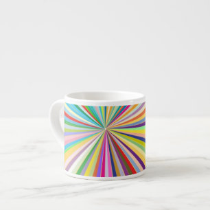 Fresh striped background espresso cup