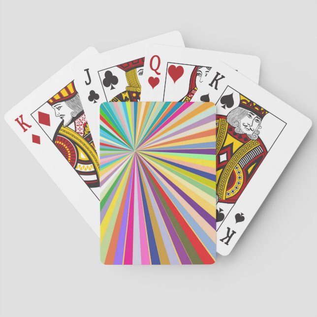 Fresh striped background playing cards (Back)