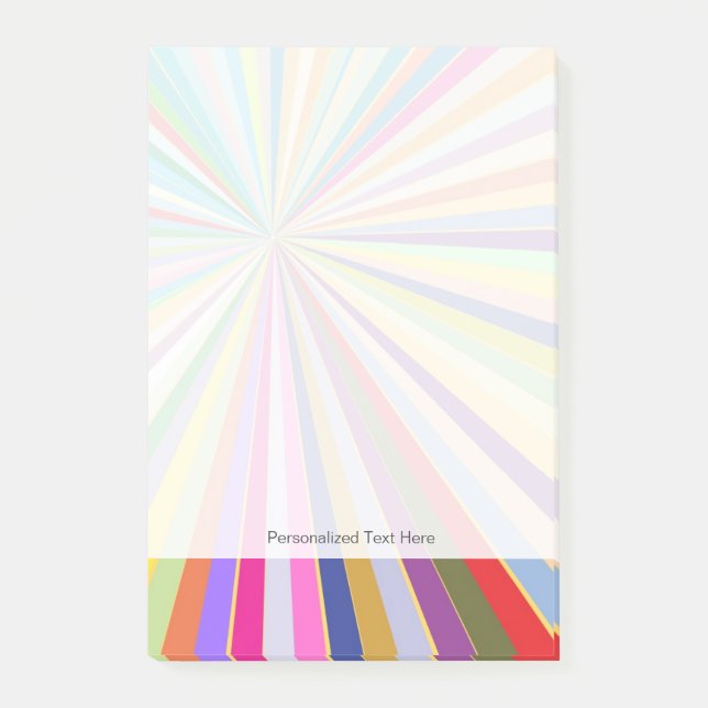 Fresh striped background post-it notes (Front)