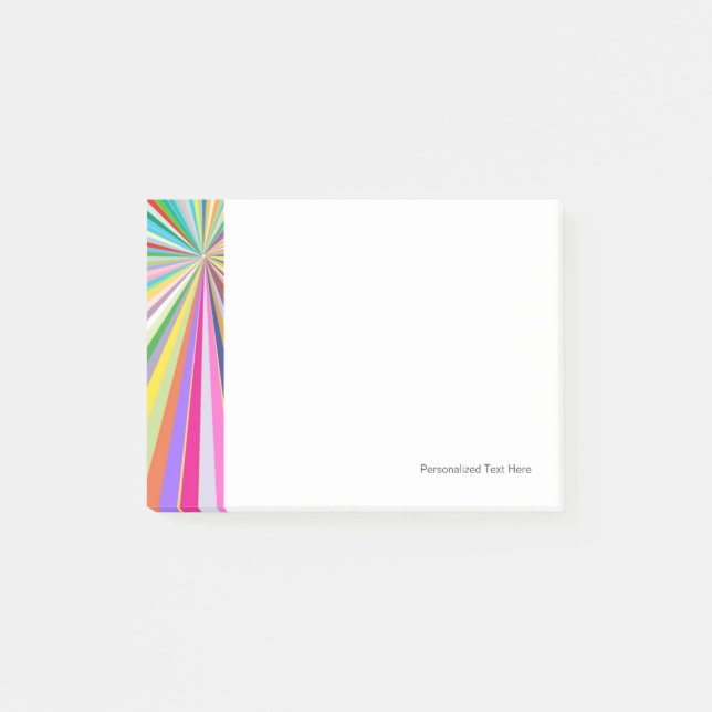 Fresh striped background post-it notes (Front)