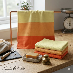 Fresh Stripes: Contemporary Multi-Tone Hand Towel