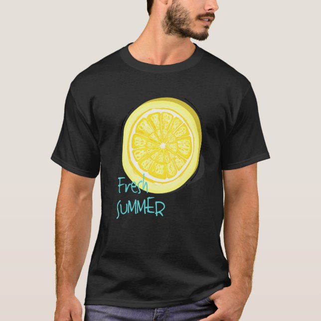 Fresh Summer Cute Lemon Fresh Lemons Juice T-Shirt (Front)