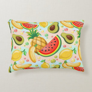 Fresh Summer Fruits Pattern Decorative Cushion