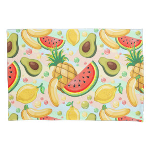 Fresh Summer Fruits Pattern Pillowcase