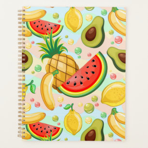 Fresh Summer Fruits Pattern Planner