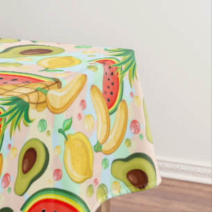 Fresh Summer Fruits Pattern Tablecloth