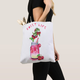 Fresh Sweet Cherry Juice Cool Drink - Summer Party Tote Bag