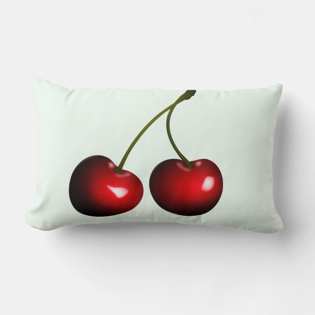 Fresh Sweet Cherry Lumbar Cushion (Front)