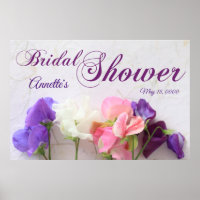 Fresh sweet peas bridal shower