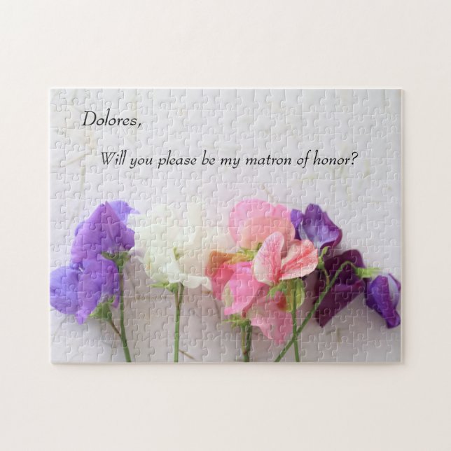 Fresh sweet peas jigsaw puzzle (Horizontal)