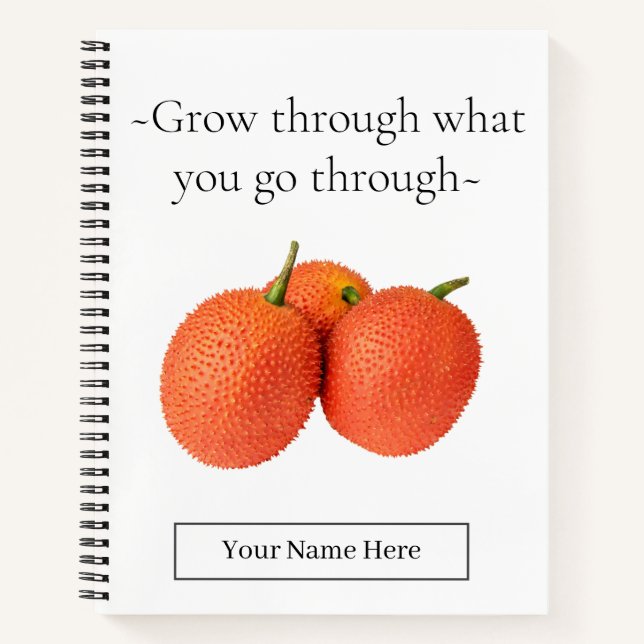Fresh Thoughts Quote Notebook (Front)