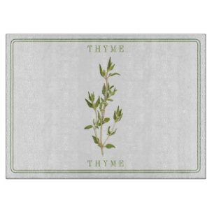 FRESH THYME 15x11 Glass Cutting Board