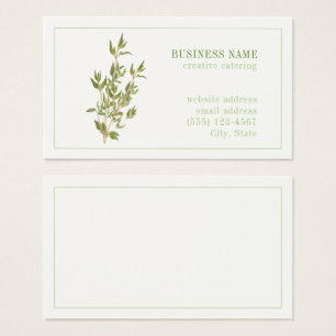 FRESH THYME 3.5x2 Business Card