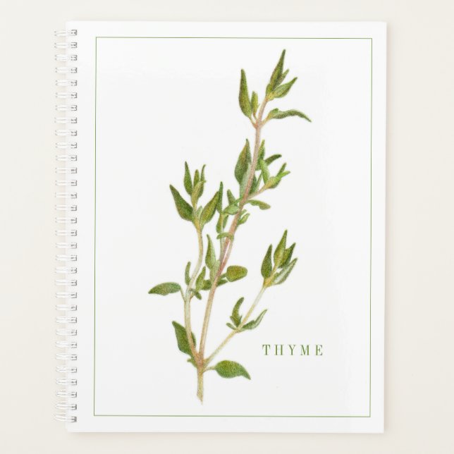 FRESH THYME 8.5x11 Planner / Calendar (Front)